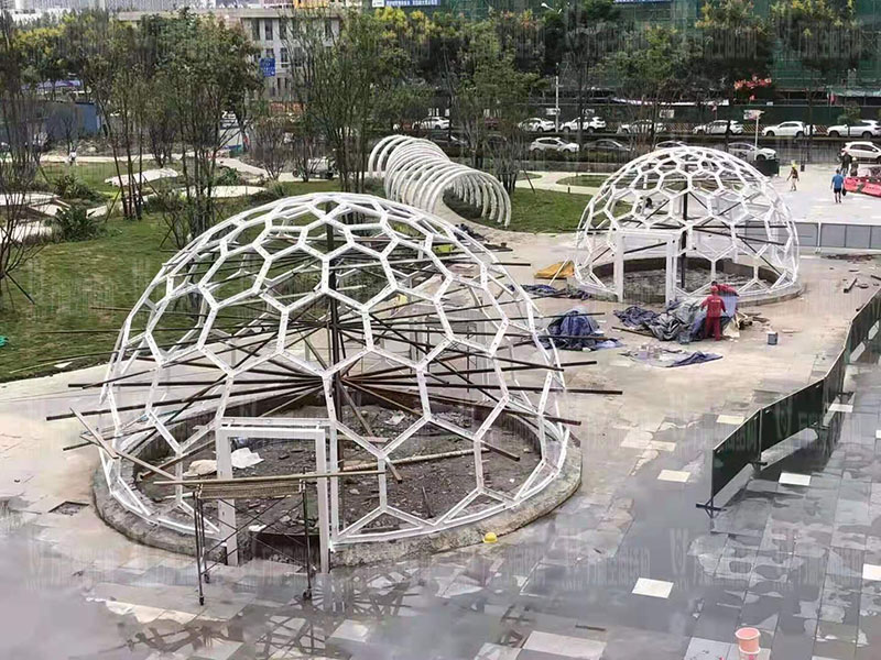 無線創智城市功能空間業態優化五星集市鋼膜結構工程