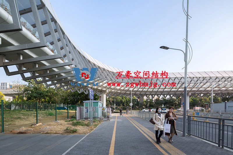 深圳龍崗三館一城ETFE連廊膜結構項目