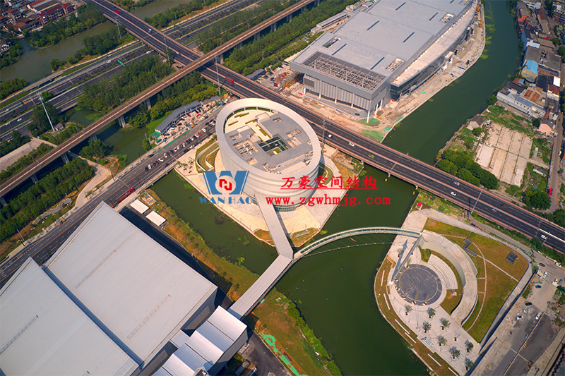 紹興國(guó)際會(huì)展中心PTFE網(wǎng)格織物幕墻項(xiàng)目