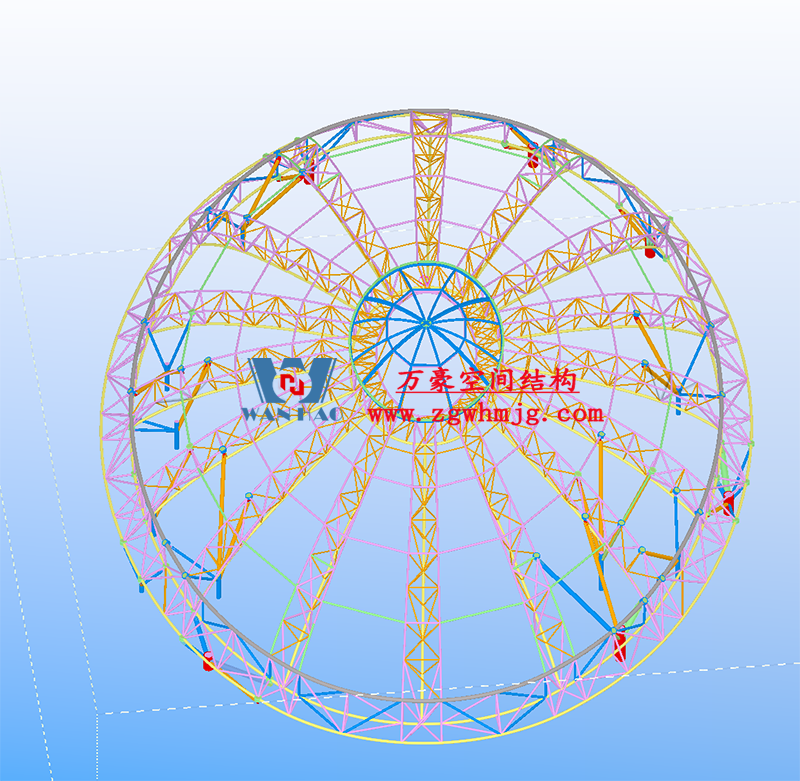 萬豪2022第12標-明宇廣場6號地塊商業（萬達廣場）改造項目鋼膜結構ETFE蓋頂天幕工程