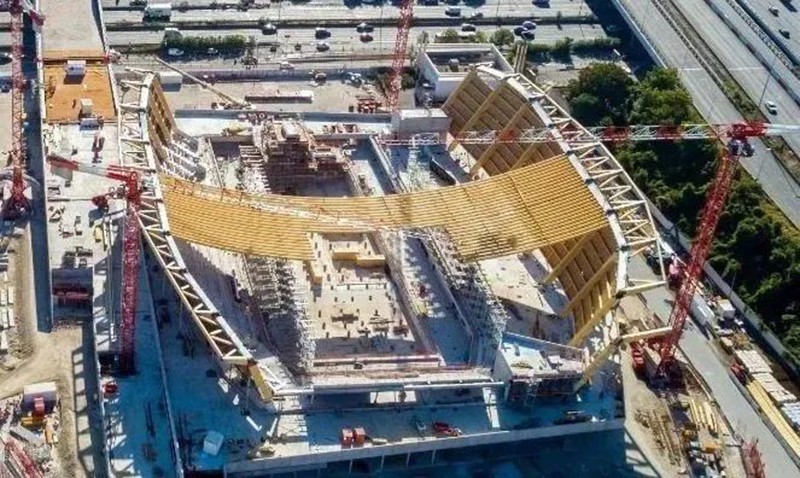 【木制勁性懸索結構】2024巴黎奧運會水上運動中心