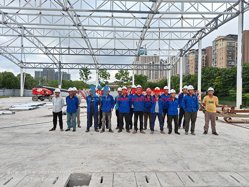 溫州惠民路西側(cè)綠地球場鋼結(jié)構