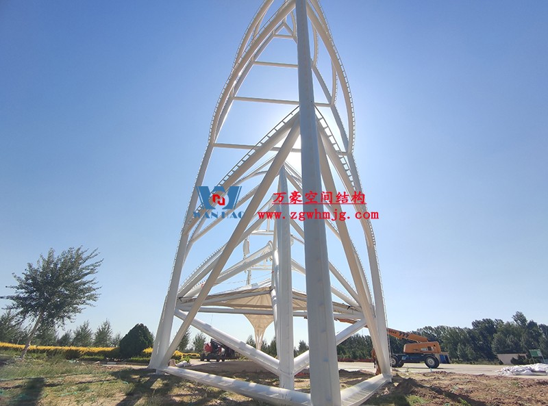 陜西定邊馬蓮灘沙漠公園鋼結構工程