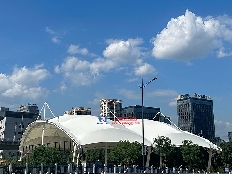 溫州惠民路西側綠地球場PTFE膜結構項目
