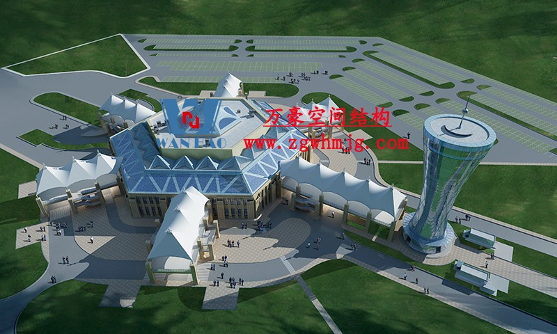 青海茶卡鹽湖天空之境集散中心鋼膜結構項目
