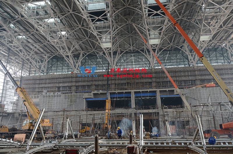 紅島國際會議中心異型鋼結(jié)構(gòu)項目