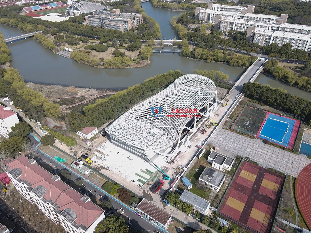 上海工程技術大學松江校區風雨操場ETFE膜結構工程