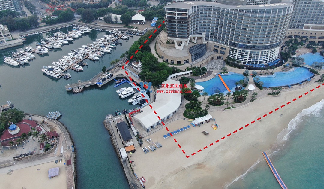 恭喜中標-京基大梅沙酒店多功能活動廳鋼膜結構工程