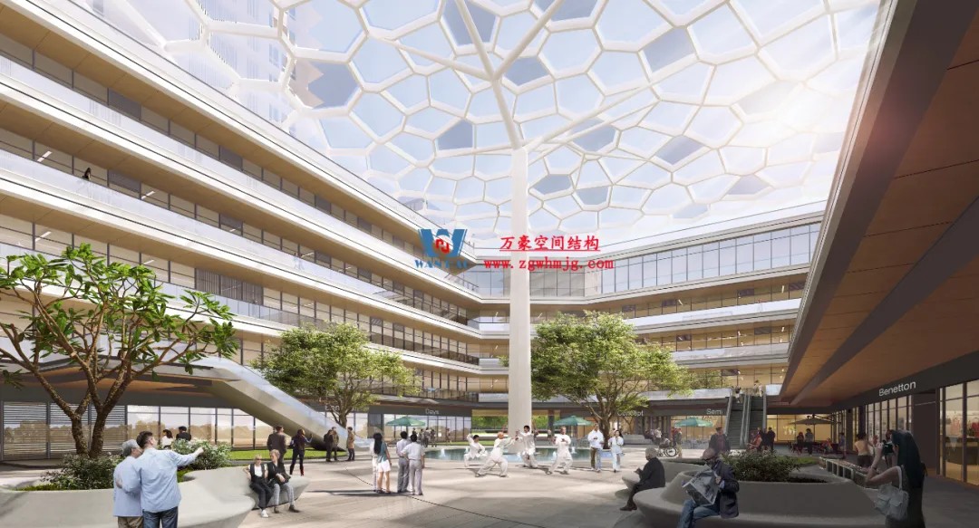 科幻巨幕降臨安吉！湖州安吉鋼結(jié)構(gòu)天幕重塑城市天際線