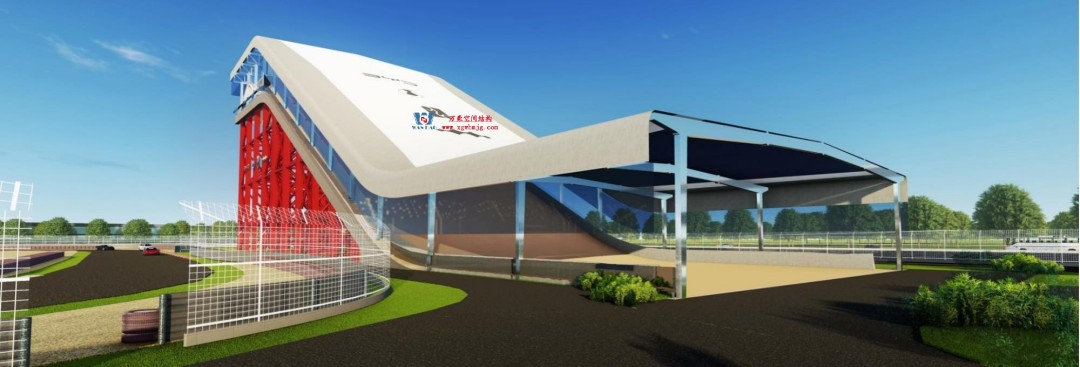 比亞迪紹興嵊州賽車場干拔沙坡觀景平臺鋼結構項目