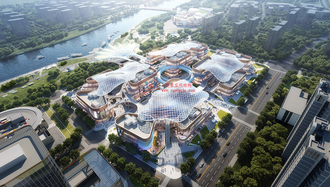 喜報｜浙江萬豪集團成功中標石家莊太平河片區合生匯大型ETFE商業天幕！