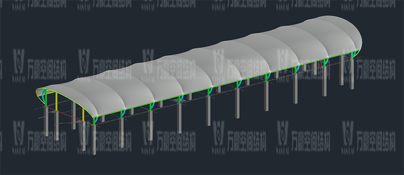 萬豪2020第16標-清遠磁懸浮項目蓮湖車站鋼-膜結構（鋼結構雨棚）工程
