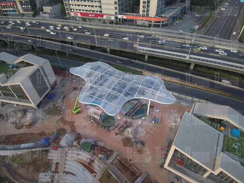 長沙圭塘海綿示范公園建設項目ETFE膜結構工程竣工