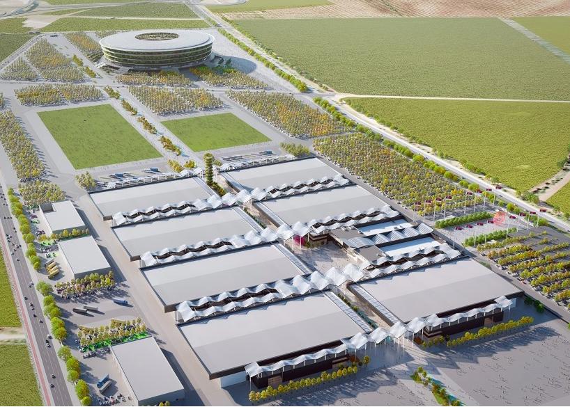 塞爾維亞會(huì)展中心ETFE膜結(jié)構(gòu)