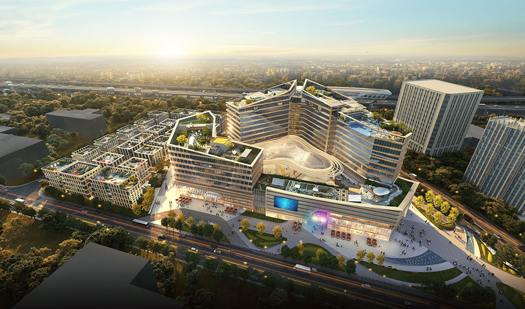 捷報頻傳！浙江萬豪集團中標上海寶山商辦項目中庭天幕